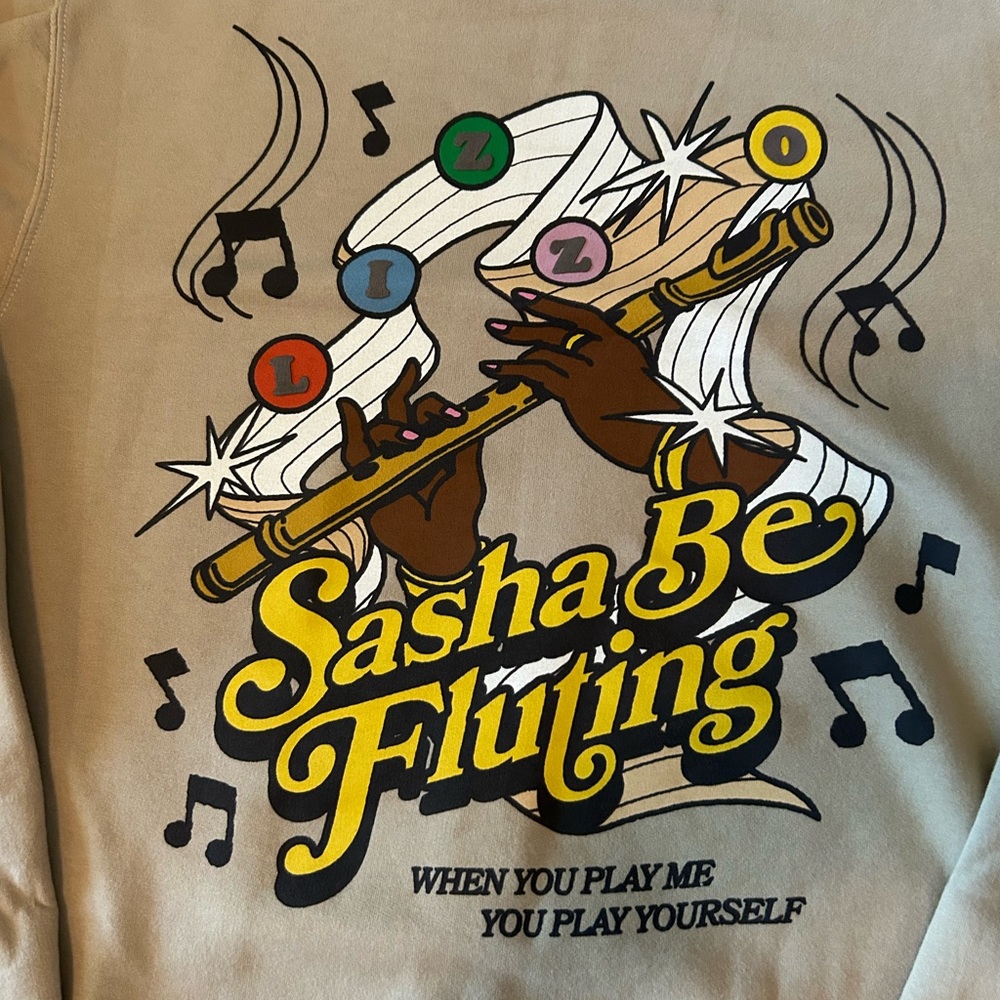 Lizzo Tan Graphic Sweatshirt - Picture 4 of 5